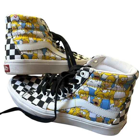 Women’s size 6.5 VANS customs The Simpsons high top shoes - Picture 2 of 8